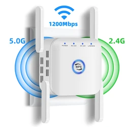 Longa distância 5g wifi repetidor sem fio aumenta wifi amplificador de sinal wi fi 5 ghz wi fi rede extensor impulsionador 5 ghz ultraboost