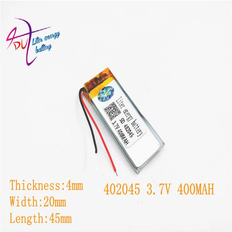 3,7 V 400mAh 382045 402045 литий-полимерный Li-Po Li ion Перезаряжаемые Батарея клетки для Mp3 MP4 MP5 gps Мобильный bluetooth