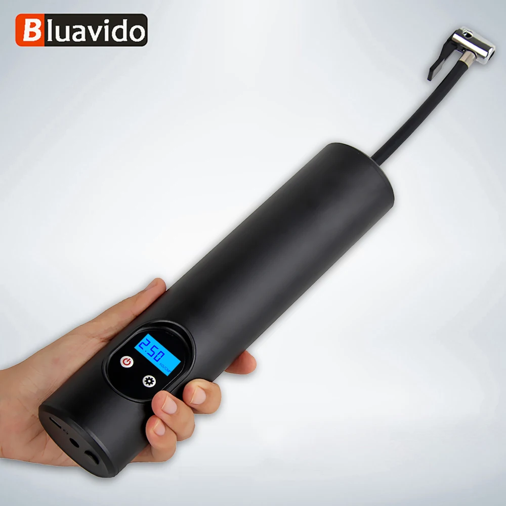 

Bluavido Car Inflatable Air Pump 12V 150PSI Rechargeable Cordless Tire Inflator Portable Electric Pump Digital Car Tyre Air Pump