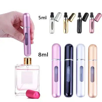 

Portable 8 ml Travel Mini Container Aluminum Refillable Bottles Perfume Spray Empty Cosmetic Containers Perfume Bottle