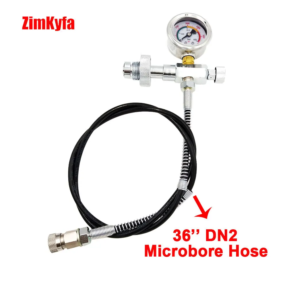 Пейнтбол PCP заполняющая станция 40mpa/4500psi Din заполнение зарядный адаптер с 24 &quot/36&quot