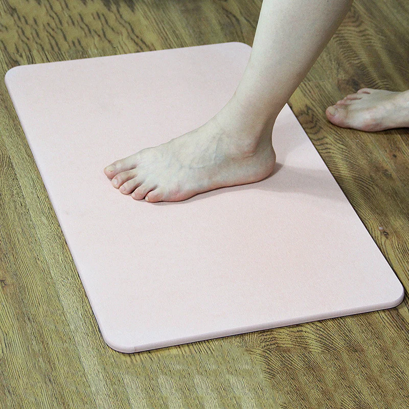 Natural Diatom Mud Bath Matabsorbent Foot Pad Non slip Quick drying