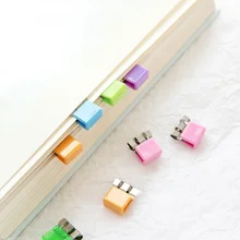 

10pcs Bookmarks Candy Color Page Markers Page Cute Clip Multi-function Reading Tool for Book Marker Student Home Office Supplies