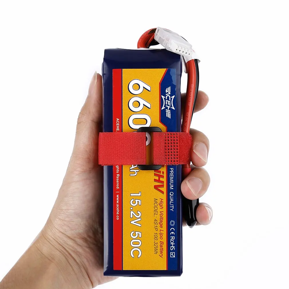 ACEHE 15,2 V 6600mAh 50C 4S1P 100.32Wh XT60 разъем высокого напряжения Lipo батарея