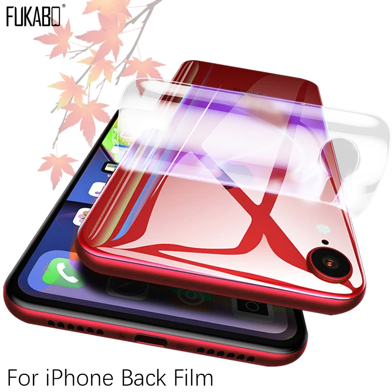 

35D Full Cover Hydrogel Film For iPhone XR X XS MAX Screen Protector For iPhone 6S 6 7 8 Plus Protective Back Film Not Glass