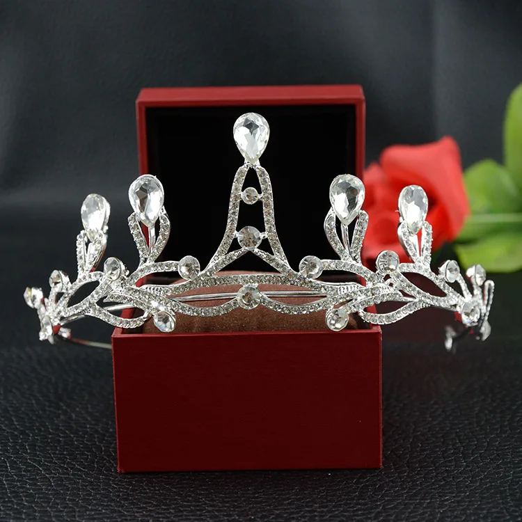 

Rhinestone Hair Accessories Princess Crown Jewelry Wedding Accessories Girls Birthday Gift Luxurious Crystal Hair Jewelry