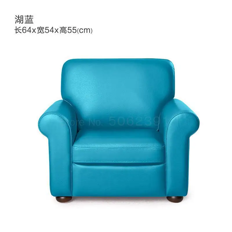 Кожаный детский диван стул для чтения детский диван прекрасный ленивый маленький диван татами Xj - Цвет: Same as picture 1