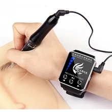 Портативная машинка для перманентного макияжа, машинка для бровей, комплекты, часы, тату-машинка, ручка, беспроводной тату-пистолет с нано-наконечниками для пму