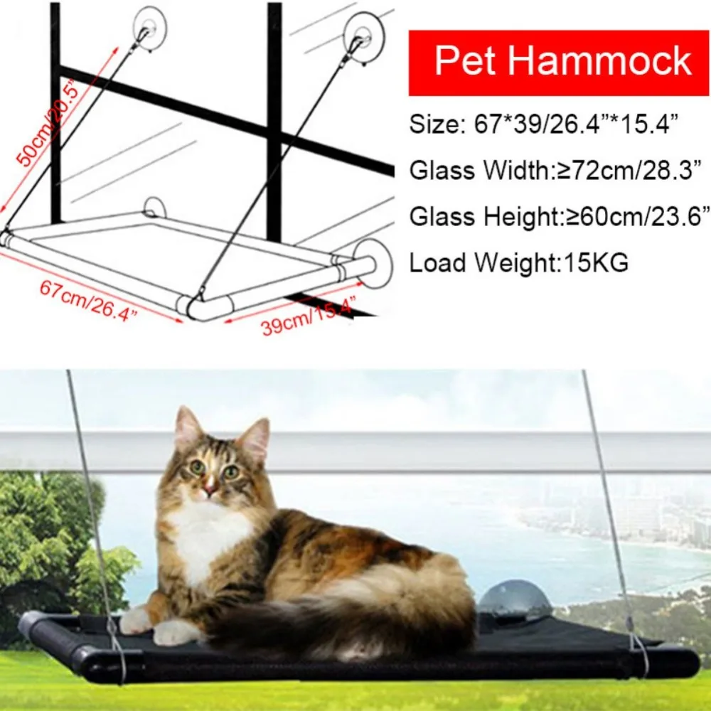 Съемный и моющийся супер присоски Лежанка для домашнего животного подоконник кошка гамак для домашних питомцев постельное белье Qgnv