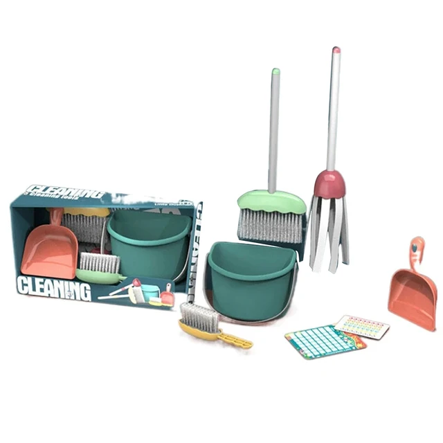 Simulation Children's Play House Educational Toy Boy And Girl Training Cleaning Tool Set Top Stuff Things For Cleaning For Kids 3