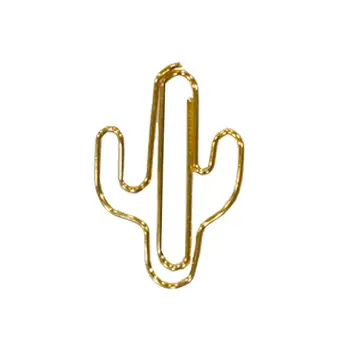 

10Pcs Cactus Star Moon Bookmark Paper Clip Pin Office School Stationery Supply