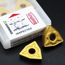 WNMG080408 HM 9125 outils de tournage externes, lame CNC avec Insert en carbure 080404 pour support MWLNR/ WWLNR/ DWLNR 