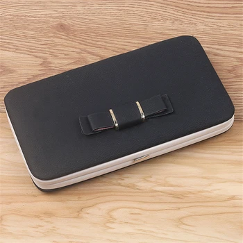 

New Design Lunch Box Women's Wallet Cute Bowknot Ladies Long Wallet Card Holder Purse Phone Bag Women's Wallet Cartera de mujer