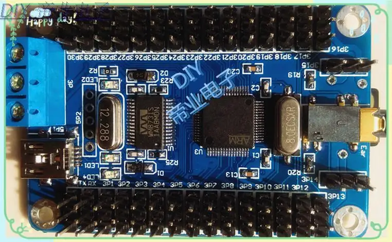 

16 way steering gear control board steering gear controller MP3 player robot single-chip SD card storage