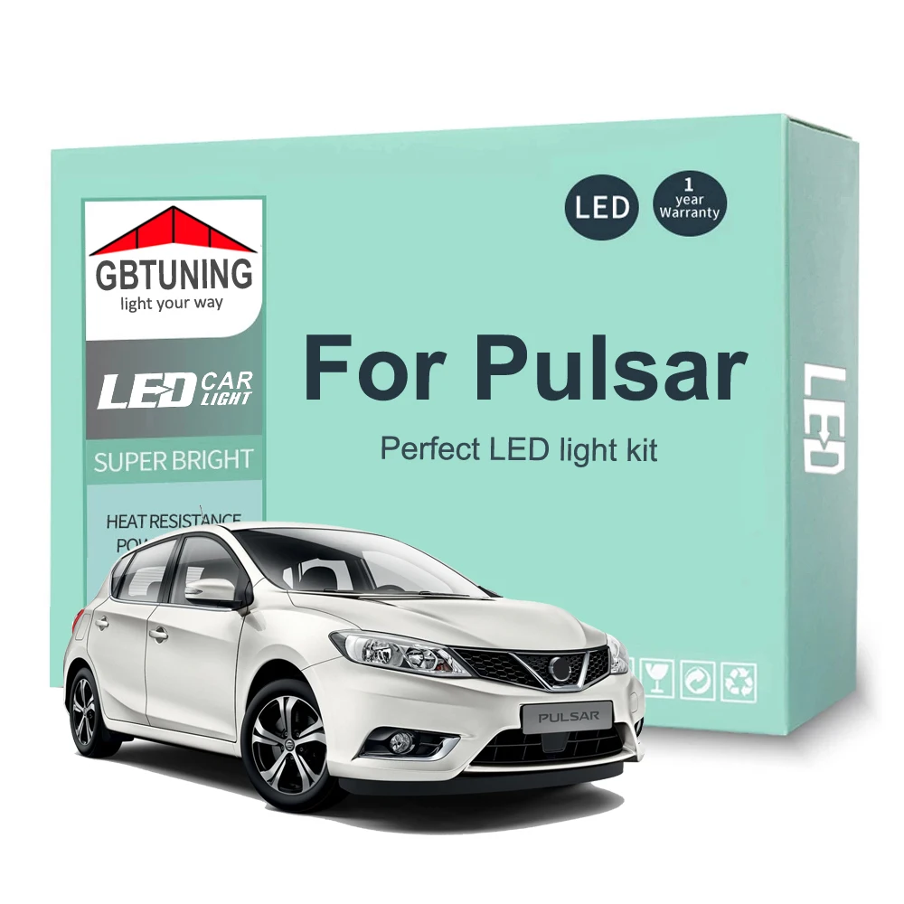 

Комплект светодиодных ламп для салосветильник Nissan Pulsar N14 N15 N16 C13 1990-2016 2017 2018 2019 2020, автомобильные светодиодсветодиодный лампы Canbus