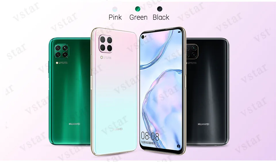 HUAWEI Nova 6 SE смартфон 6,4 дюймов Kirin 810 Восьмиядерный Android 10,0 GPU Turbo face unlock Google Play