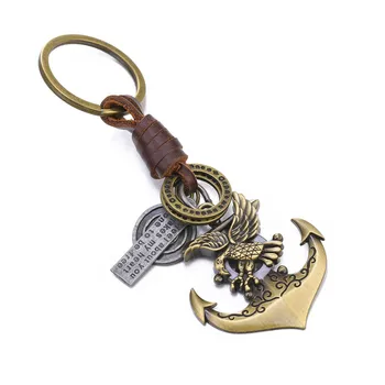 

JUWANG New Fashion Key Chains Hooks Handmade DIY Alloy Pendants Charm Keychains Key Rings Holders For Key Bags Decorations
