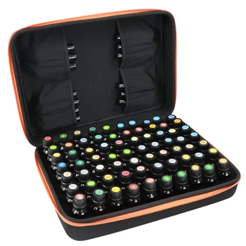 

70 Bottles Essential Oil Bag Case 15 ML Perfume Oil Essential Oil Box Travel Portable Carrying Holder Storage Bag