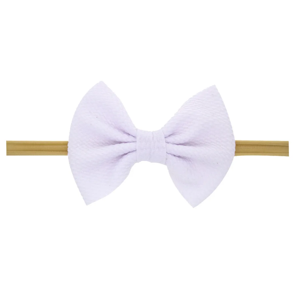 baby solid color Bowknot Headband Kids Girls Hair Accessories New Fashion Children