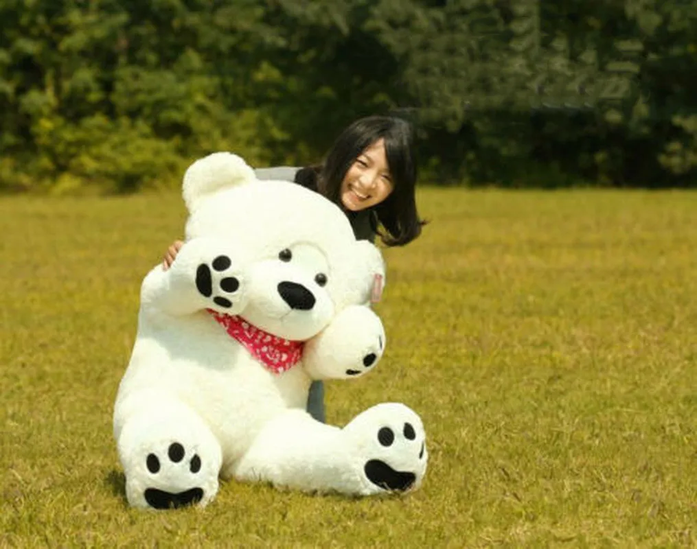 Giant White 63'' Huge Plush Teddy Lovely Bear Stuffed Animal Doll Soft Toy Gift Toys For Children Cute Plush