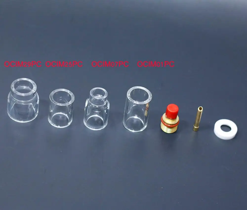 45VNQ Tig стеклянный патрубок Pyrex комплект чашек костюм подходит для WP9 WP20 факел серии