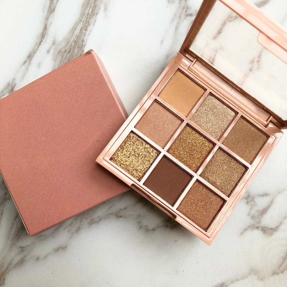 

9 Color Nude Creamy Pigmented Professional Mini Shadow Kit Eyeshadow Palette Makeup Cosmetics Diamond Glitter Metallic