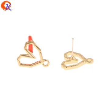 

Cordial Design 100Pcs 13*14MM Jewelry Accessories/Earrings Stud/Soft Pin/DIY Making/Heart Shape/Hand Made/Earring Findings