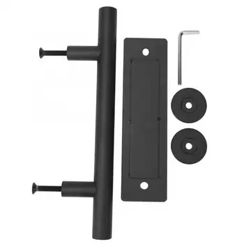 

Barn Door Pull Handle Two-Side Sliding Door Closet Shed Furniture Handle Black