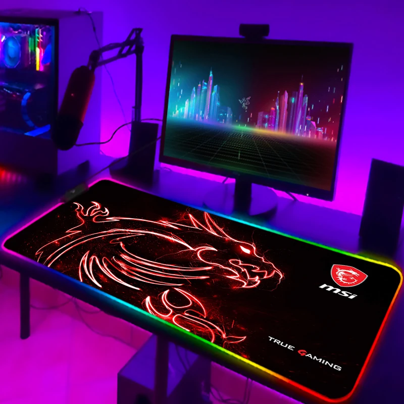 Alfombrilla de escritorio para Gamer alfombrilla de ratón Gaming, RGB, accesorios para Pc, alfombrilla completa para escritorio de ordenador, Diy, LED|Alfombrillas de ratón| - AliExpress