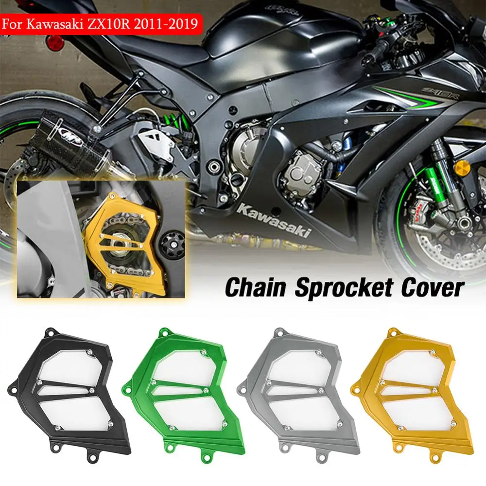 CNC Aluminum Motorcycle Front Chain Sprocket Engine Cover For Kawasaki ZX-10R ZX10R 2011 2012 2013 2014 2015 2016 2017 2018 2019 |