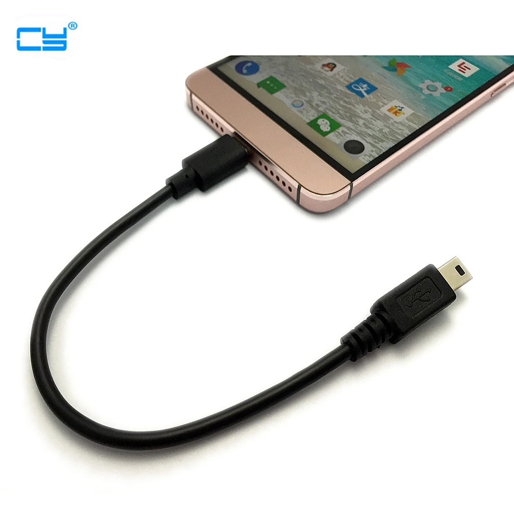 Высокоскоростной кабель 10 см type-C USB3.1 OTG для устройств type-c серии USB-C штекер к Mini USB Мужской otg линии