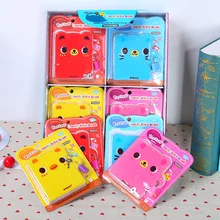 Новая детская креативная тетрадь в твердой обложке kawaii блокнот с кодовым замком студенческий дневник может блокировать мини-блокнот мультфильм подарок случайный цвет