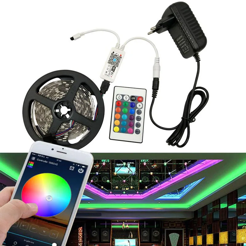

Built-in MEMS Microphone, Real-time Acquisition of Music and Environmental Sound Intensity Wi-Fi LED Strip
