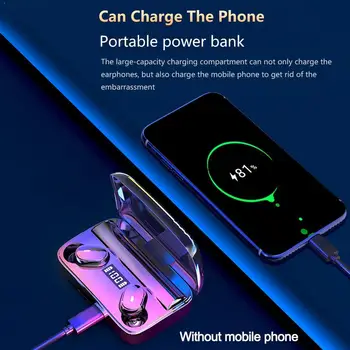 

A9 Wireless Bluetooth 5.0 Earphone Earbuds TWS HIFI Call Sport HD In-ear Running Earphone Mini J5B4