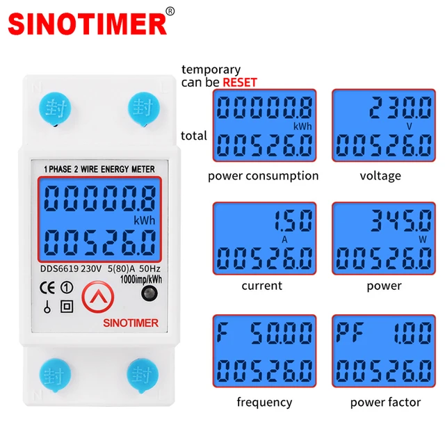 Wattmètre, compteur de consommation électrique et mesure d'énergie