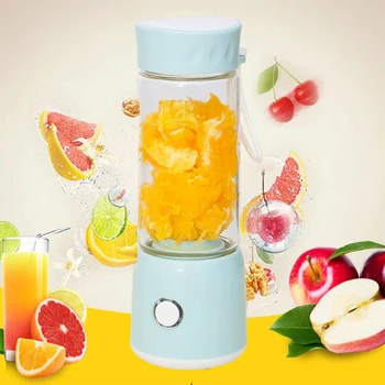 

USB Portable Electric Fruit Juicer Mini Juicer Cup Chargeable Juice Blender Handheld Smoothie Maker Blender Stirring Powerful