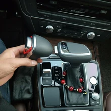 עבור אאודי A6 A4 A5 A7 Q5 Q7 S5 S6 C6C7 b7 b8 עור Gear shift knob, הילוכים אוטומטיים הילוכים ראש, חלקי רכב משמרת מנוף ראש