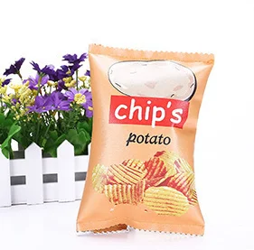 1 шт. пенал для фаст-фуда из полиуретана в стиле Kawaii Chips cheir Popcorm, сумка для вкусной еды, забавный подарок - Цвет: B