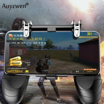 

Smartphone Gamepads Control Handle W10 3-in-1 keypads Grip Fire Trigge for PUBG Super Practical Mobile Phone Game Console