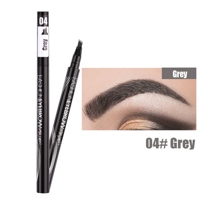 4D Imitation Ecological Eyebrows Pen Natural Waterproof Lasting 4D Hair-like Eyebrow Tattoo Pen Fine Sketch Liquid Lazy Eye Brow 4