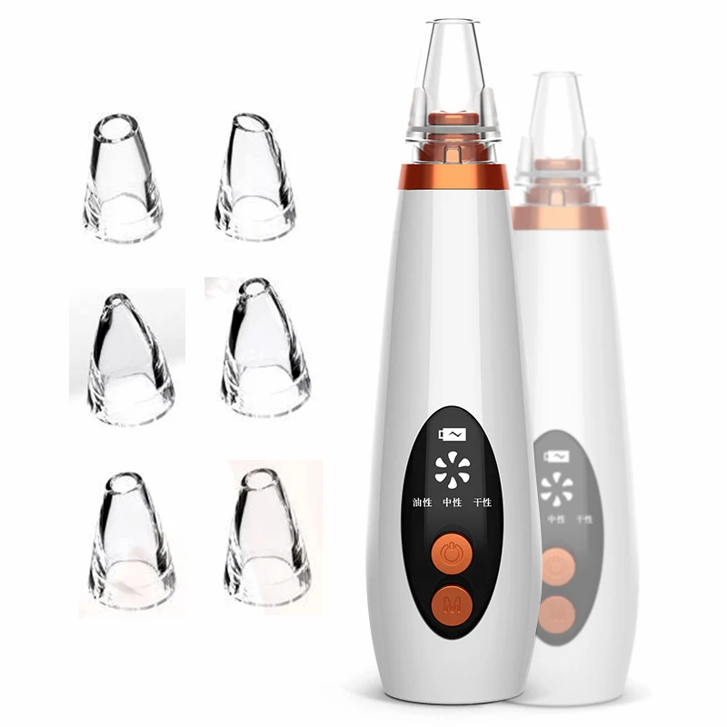 

Microdermabrasion Blackhead Remover Vacuum Suction Face Pimple Acne Comedone Extractor Facial Pores Cleaner Skin Deep Cleaning