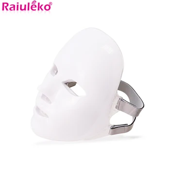 

7 Color LED Facial Mask With Neck Skin Rejuvenation Face Care Treatment Beauty Home Spa Salon Light Therapy Acne Shrink Pores