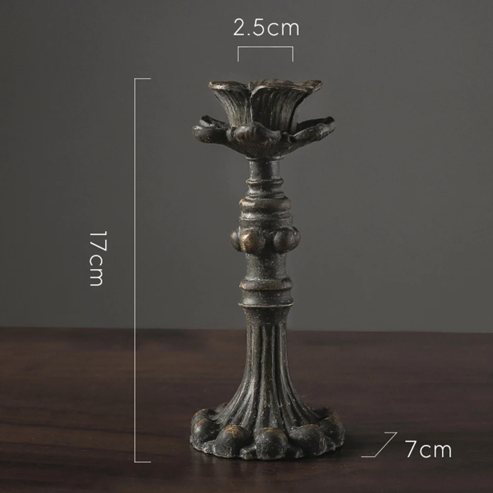 French Antique Retro Pillar Candle Holder Stand