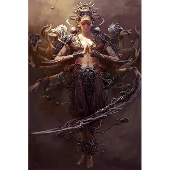 

5D Diy Diamond painting Thousand-hand Guanyin Buddha Full Embroidery Round diamond Superhero cross stitch Mosaic Home Decor