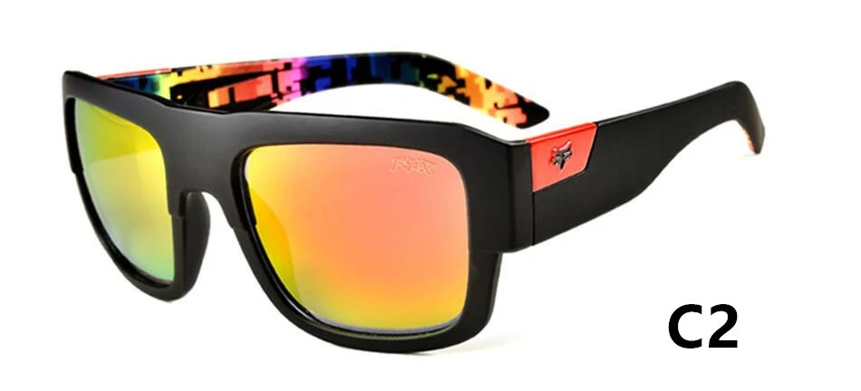 Винтажные мужские солнцезащитные очки, UV400, Spuare, солнцезащитные очки для мужчин, черные летние спортивные солнцезащитные очки, мужские очки для вождения, аксессуары - Цвет линз: C2