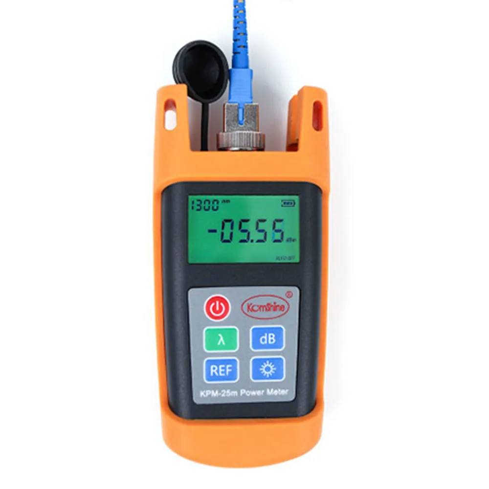 Free Shipping Fiber Optic Power Meter FTTH Optical Handheld Test Tool KPM-25M OPM Tester with SC Connector -70~+10 dBm | Мобильные