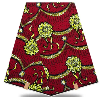 

Hot Sale 100% Cotton Wax African Real African Cotton Wax Veritable African Print Fabric For Party Dress