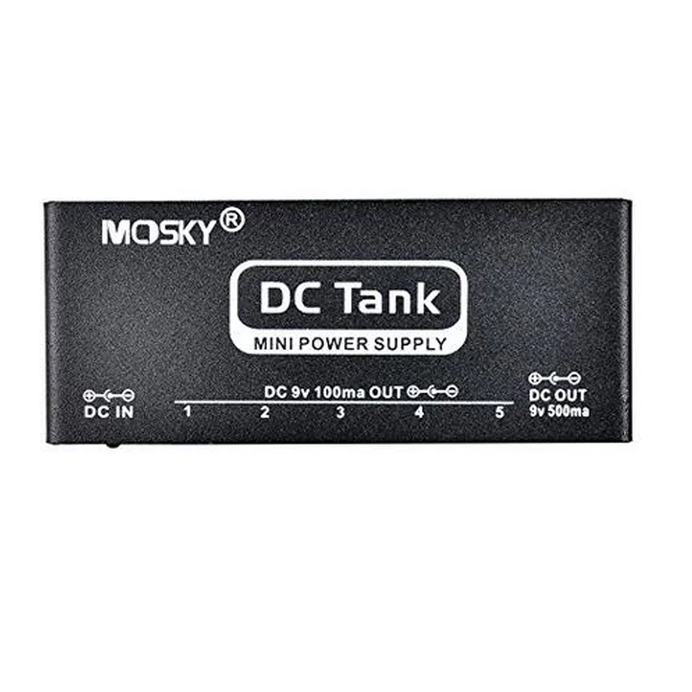 Mosky DC Tank 9V Электропитание для гитарных педалей, изолированный выход для 6 педалей, мини аксессуары для гитары