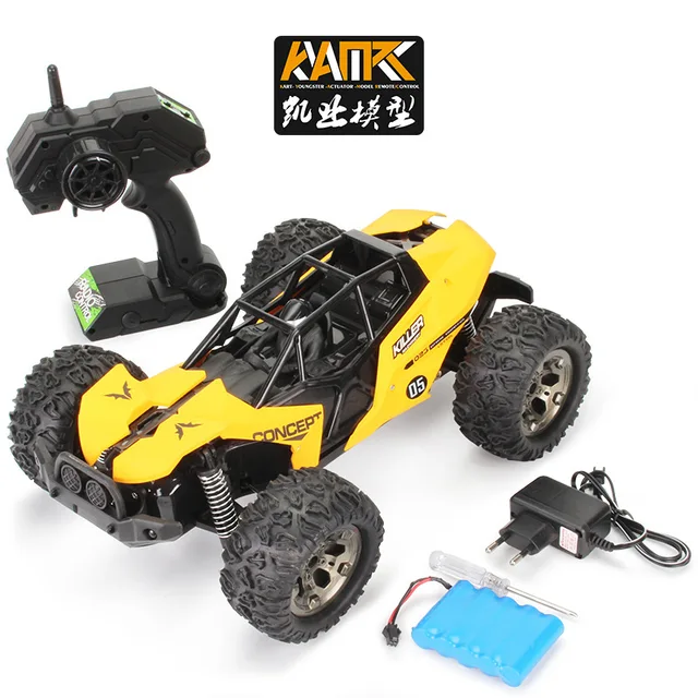 RC Car 1:16 Scale 2.4GHz 4WD High Speed Fast Remote Control Racing Car USB Charging Off-Road Vehicle  For Kids