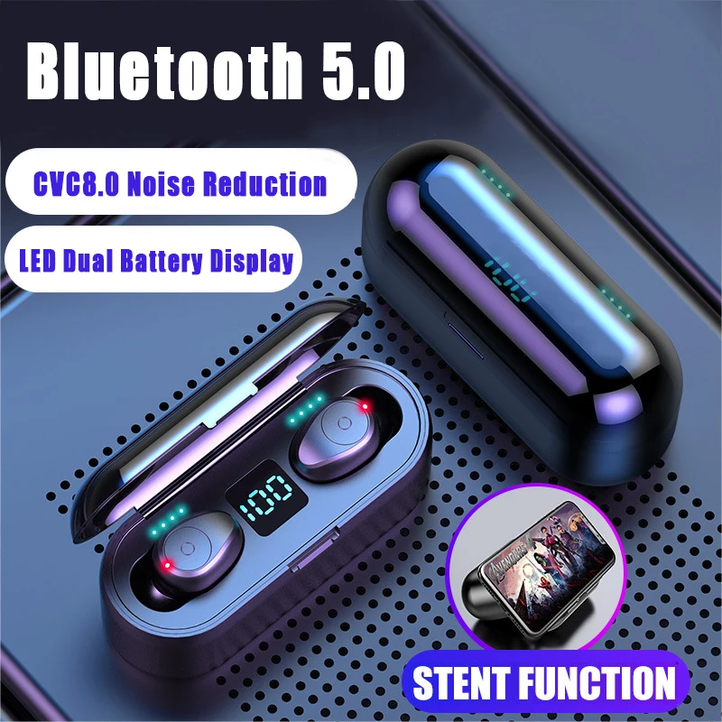 Mr Bluetooth V5.0 наушники беспроводные наушники стерео Спортивные Беспроводные наушники гарнитура 1200 мАч Мощность для iPhone Xiaomi